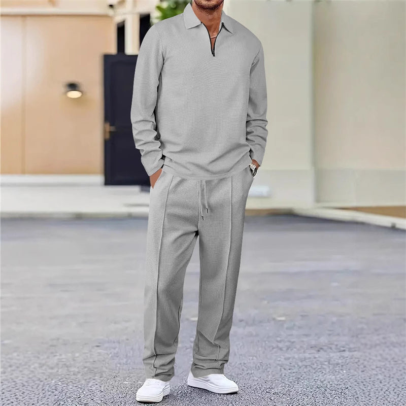Waffle Knit Lounge Set