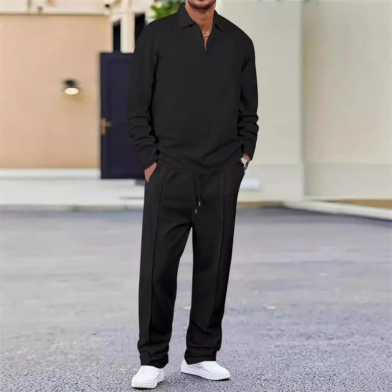 Waffle Knit Lounge Set