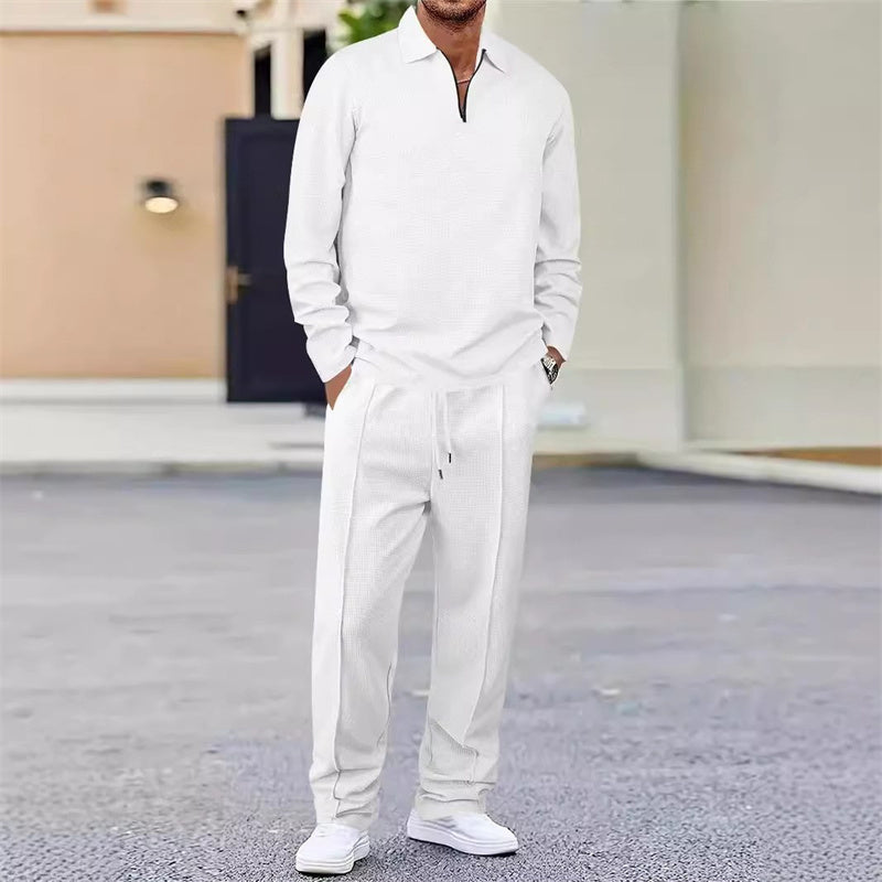 Waffle Knit Lounge Set