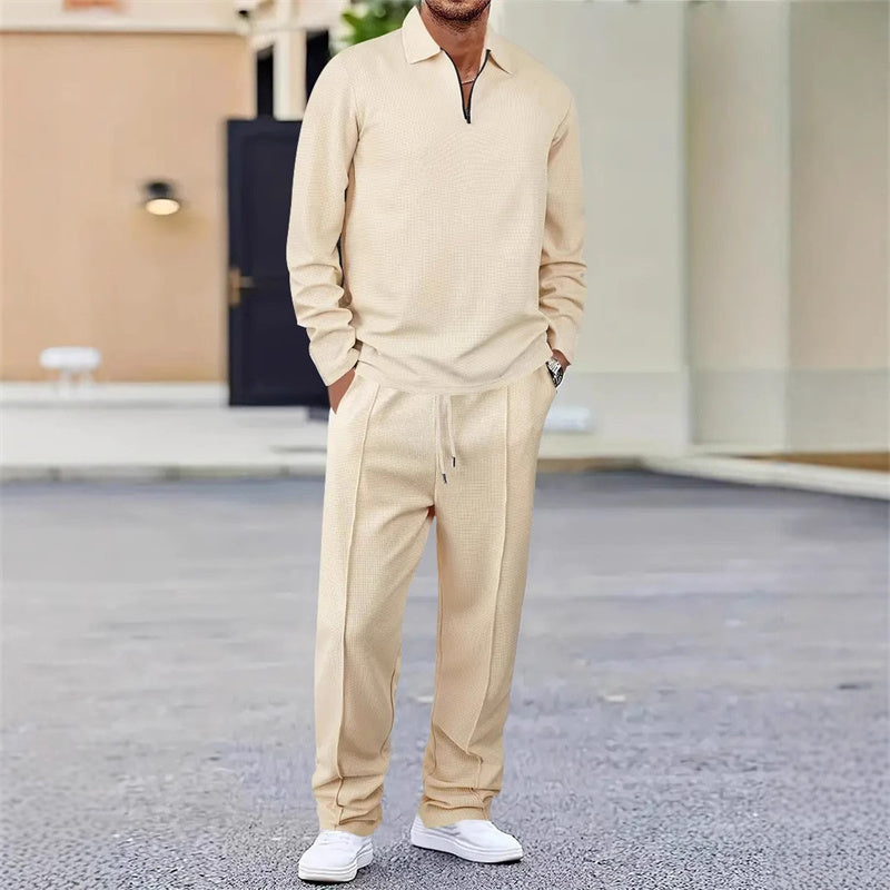 Waffle Knit Lounge Set