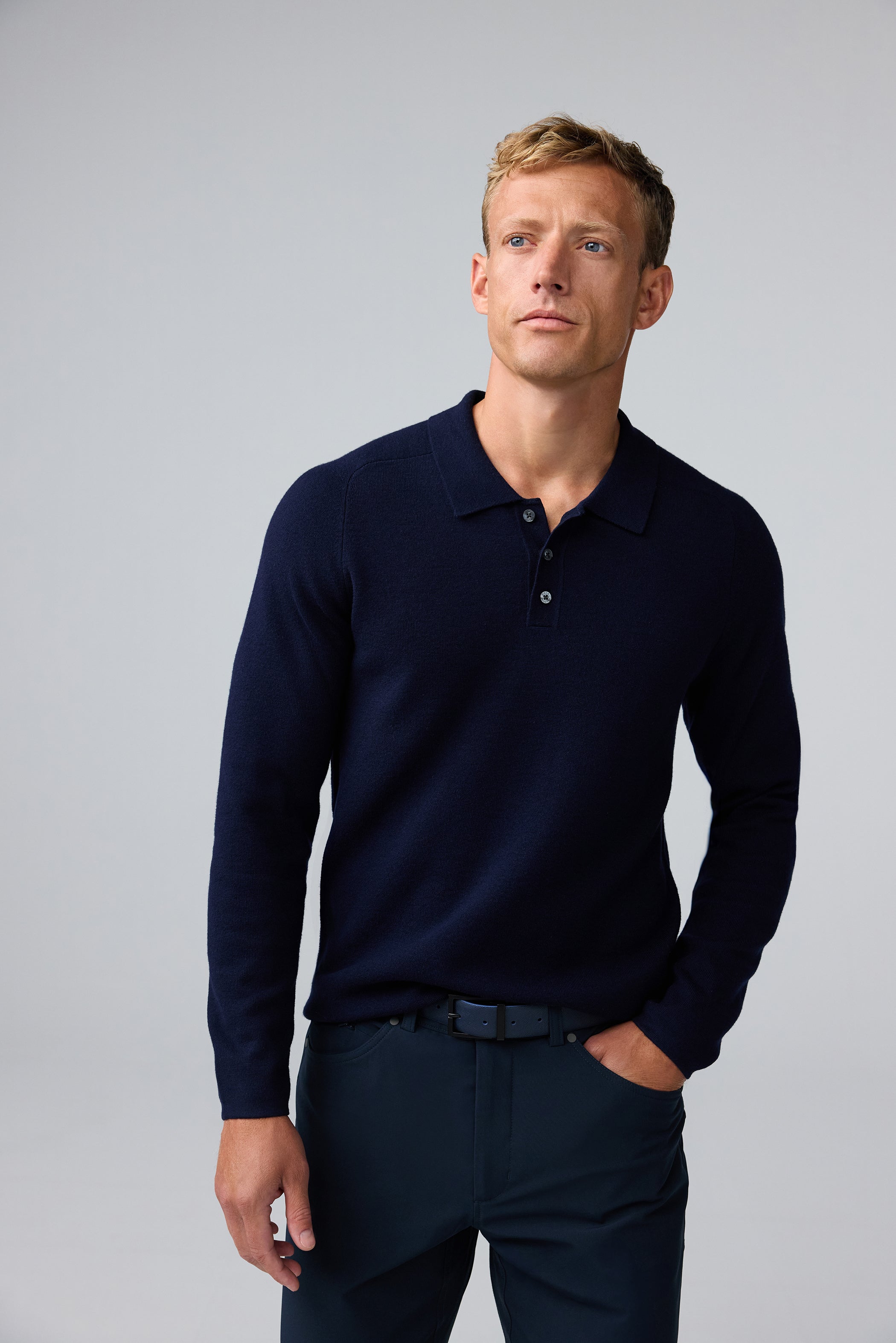Everyday Merino Polo Sweater